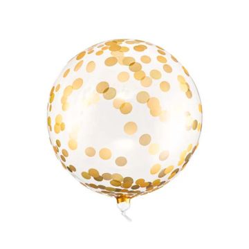 Ballon mit Goldkonfetti - 40 cm