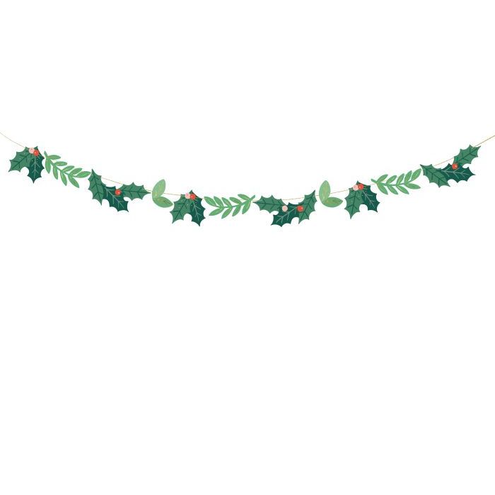 Grüne Mistelzweig-Weihnachtsgirlande - 1,5 m