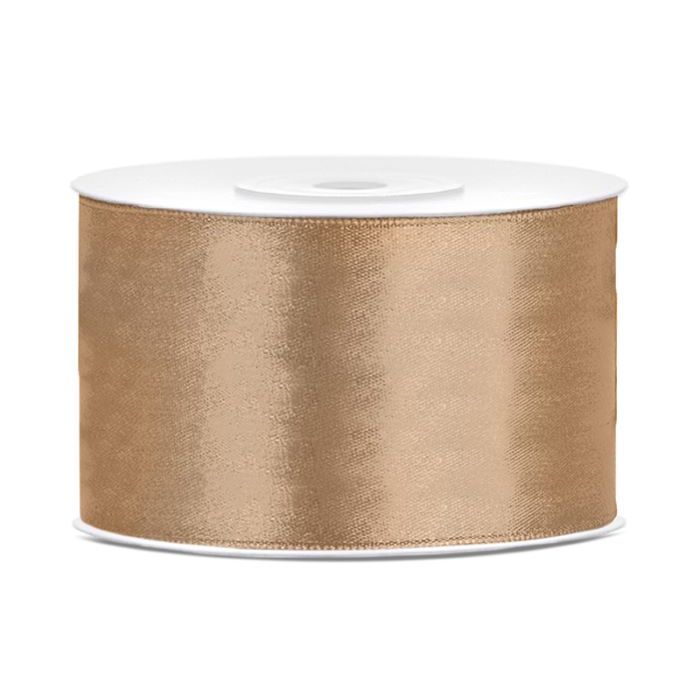 Helles goldenes Satinband - 38 mm x 25 m