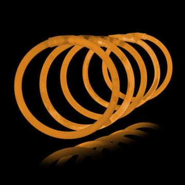 Orange Knicklichter 100x - Leuchtarmband