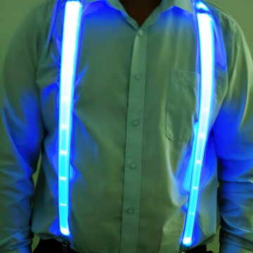 Blaue LED-Träger Neon - Einheitsgröße