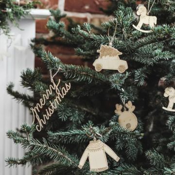 Hängende Weihnachtsdekorationen für den Weihnachtsbaum 10x Mix