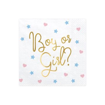 Weiße Servietten mit goldener Schrift und Motiven 20x - 33x33 cm