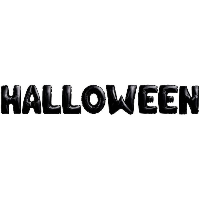 Halloween Folienballons schwarz - 40 cm 