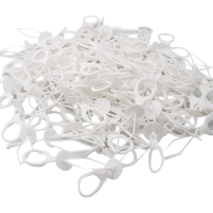 Balloonverschlüsse Weiß 100x - 3 x 1 cm