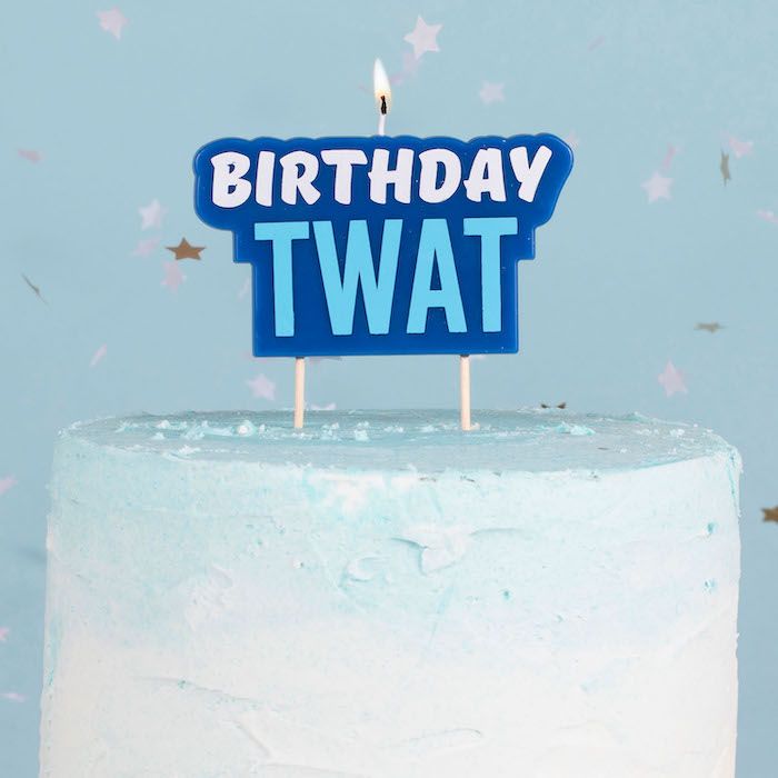 Birthday Twat Geburtstagskerze - 5,8x10 cm