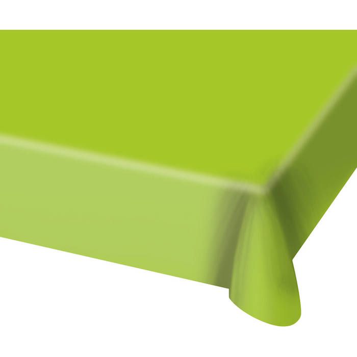 Limonengrüne Plastik-Tischdecke - 130x180 cm