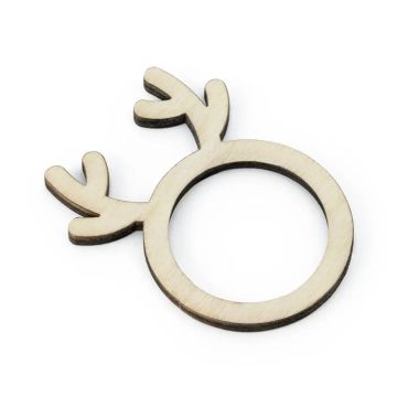 Rentier-Serviettenringe 6x