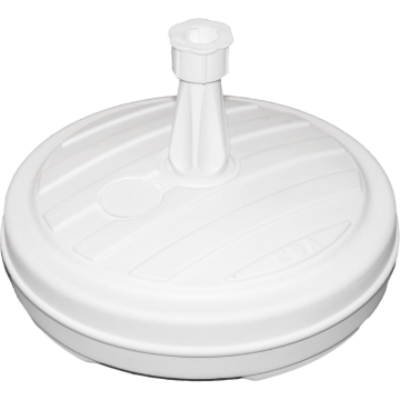 Weißer Schirmständer für Stangen 18-32 mm - 13 L