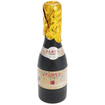 Konfetti-Streamer in Champagnerflasche 20 cm