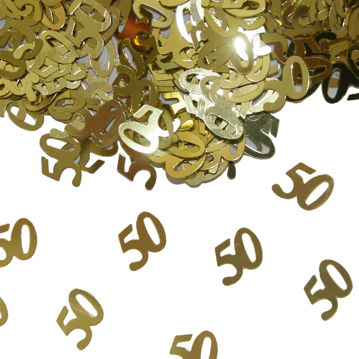 50 Jahre Geburtstag Konfetti Gold 14g