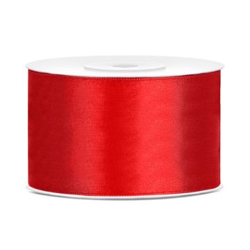 Rotes Satinband - 38 mm x 25 m