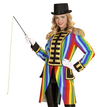 Regenbogenfarbener Umhang für Damen