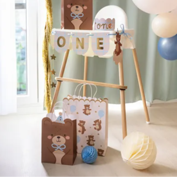 Teddybär-Geschenktüte - 18x10x29 cm