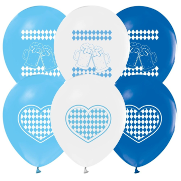 Oktoberfest Ballons Bavaria Motiv 30 cm 8x