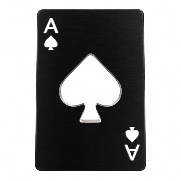Schwarze Metall-Pokerkarten
