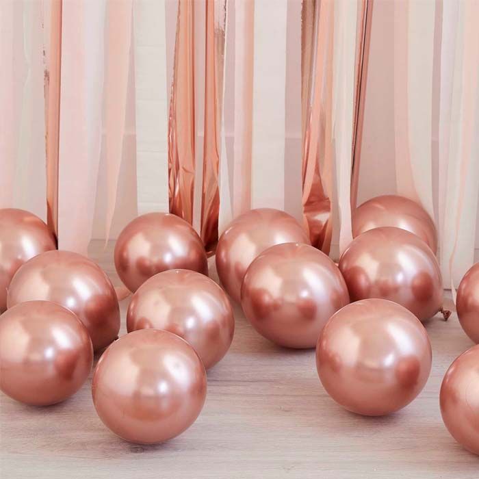 Rose Gold Chrome Mini Ballons  40x - 12 cm