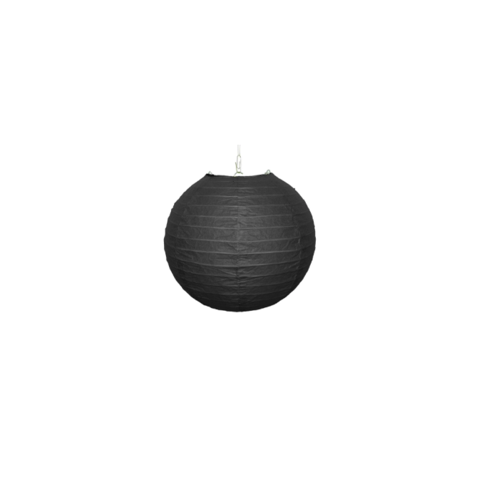 Schwarze Laterne 30 cm