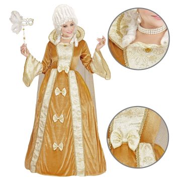 Venezianisches Kleid mit Umhang für Damen