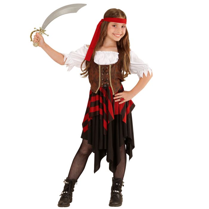 Kleines Piratenmädchen Kostüm für Mädchen