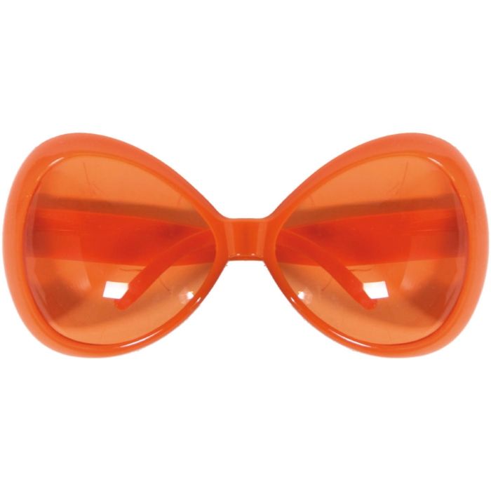 Lustige übergroße Brillen orange 