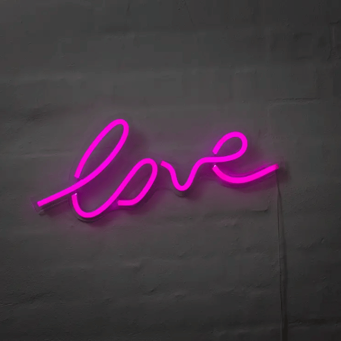 Love Neon-LED-Schild - 18x45 cm