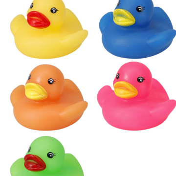 Badeenten multifarbig 5x - 5,5 cm