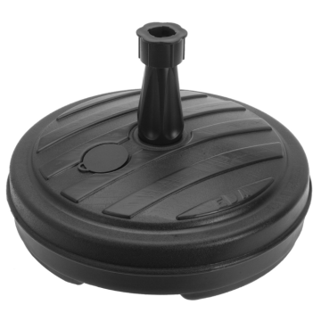 Schwarzer Schirmständer für Stangen 18-32 mm - 13 L