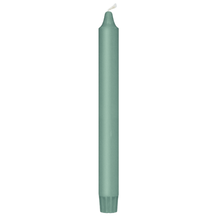 Stumpenkerzen antik Grün 8x - 24 cm