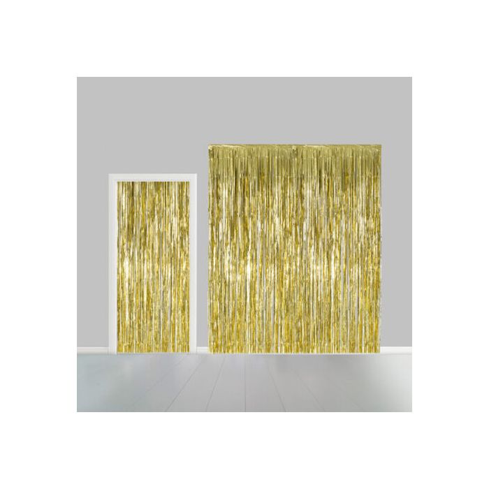Gold Glitzervorhang 100 x 240 cm 