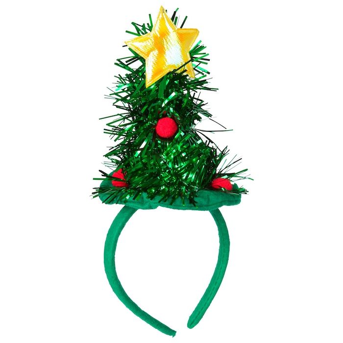 Weihnachtsbaum-Haarreif mit Stern