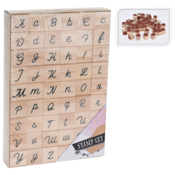 Buchstabenstempel-Set mit 54 Teilen