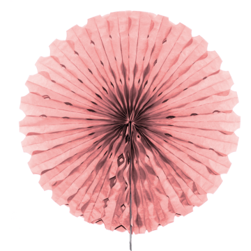 Rosa Wabenfächer - 45 cm