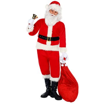6-teiliges Weihnachtsmann-Kostüm für Jungen