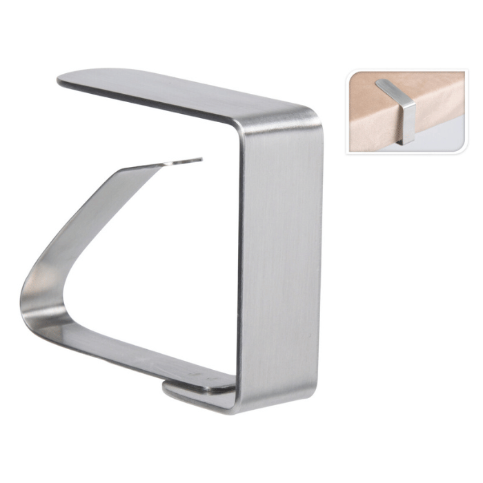 Edelstahl Tischklemmen 4x - 5x6x1,6 cm