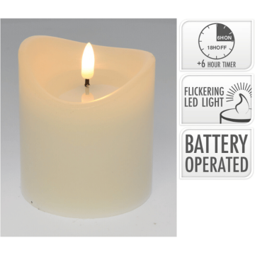 LED Blocklicht weiß - 9x9x10 cm