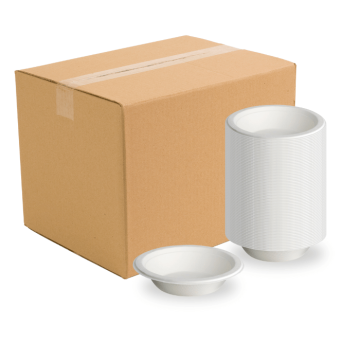 400 ml Schalen 200x biologisch abbaubar