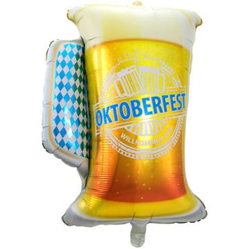 Oktoberfest Bierkrug Folienballon - 60x80 cm