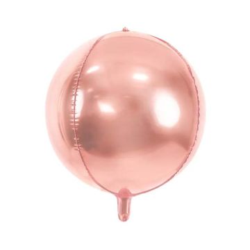 Metallische Roségold Folienballon - 40 cm
