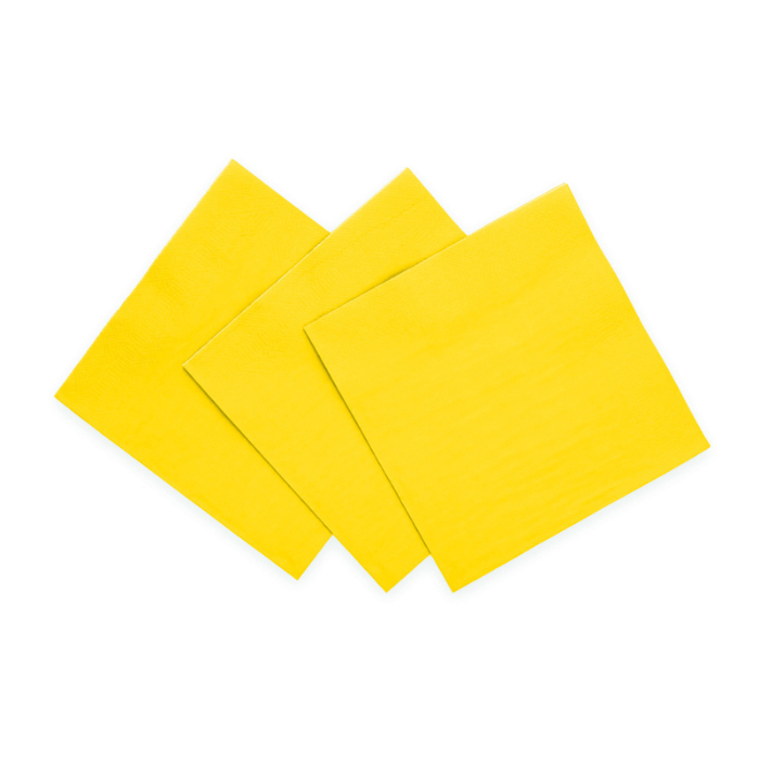 Gelbe Servietten 20x - 33x33cm