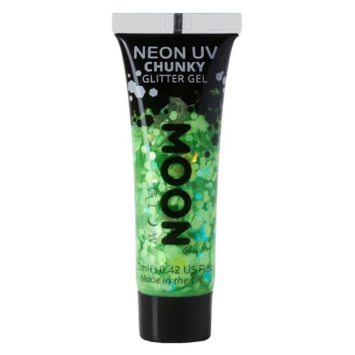 Neon UV Chunky Glitter Gel Grün 12 ml Moon Creations
