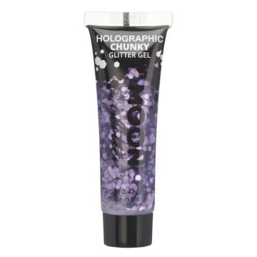 Holografische Chunky Glitter Gel Lila 12 ml Moon Creations