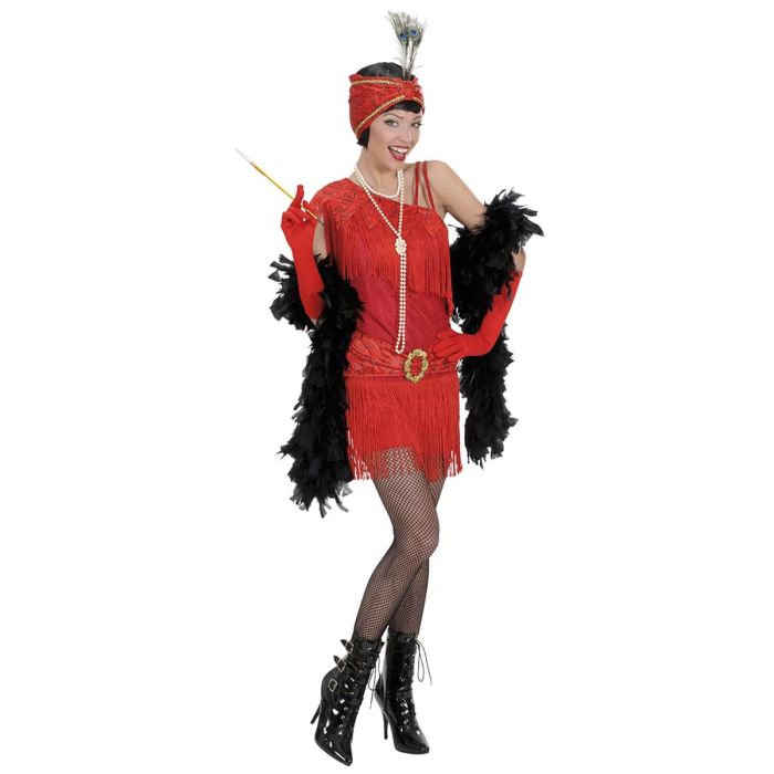 1920er Flapper Kostüm mit Kopfschmuck