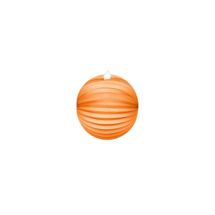 Runde Papierlaterne in Orange - 25 cm