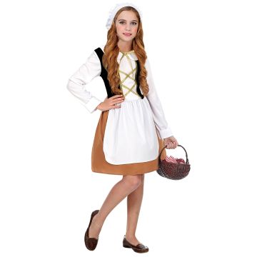Mittelaltermädchen Kostüm für Mädchen