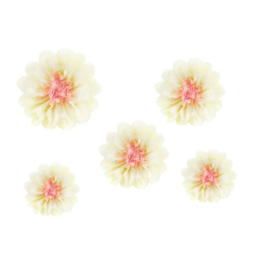Seidenpapier Blumen Dekorationen 5x - 20-30 cm
