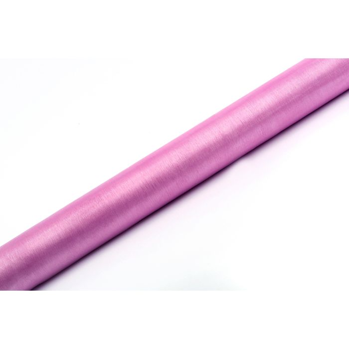 Organza Tischläufer Pink - 9 Meter