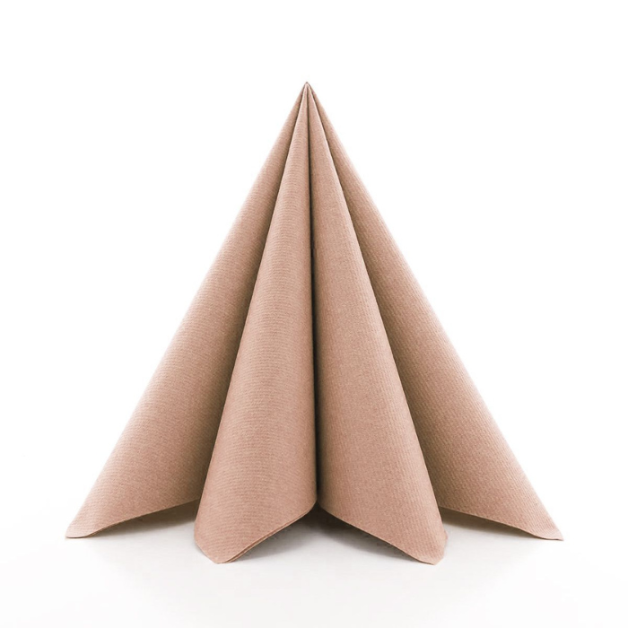 Luxus Servietten Roségold 12x - 40x40 cm