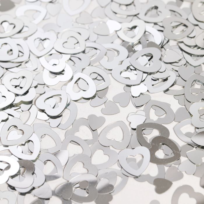 Konfetti Herzen Silber - 14 g
