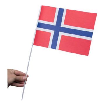 Norwegische Papierflaggen 10x - 40 cm